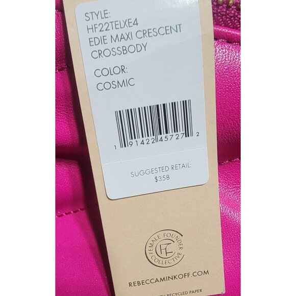 Rebecca Minkoff Women's Cosmic Edie Maxi Crescent Crossbody Bag Chunky Chain NWT - Picture 8 of 11